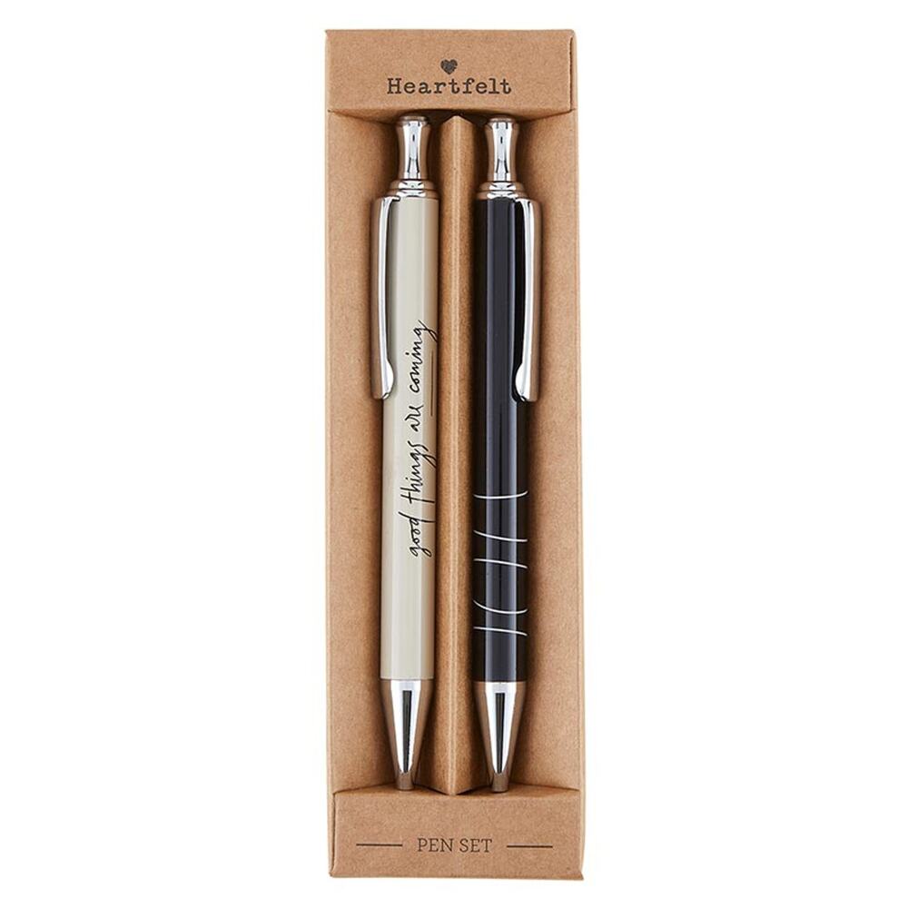 Medium Point Ballpoint Pen Set w/ message Good Things are Coming- Black Ink